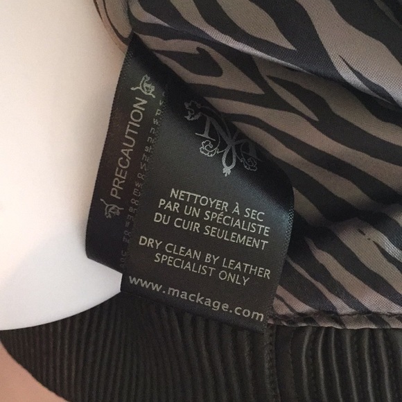 Mackage leather jacket Gunmetal studded shoulders - Picture 8 of 9